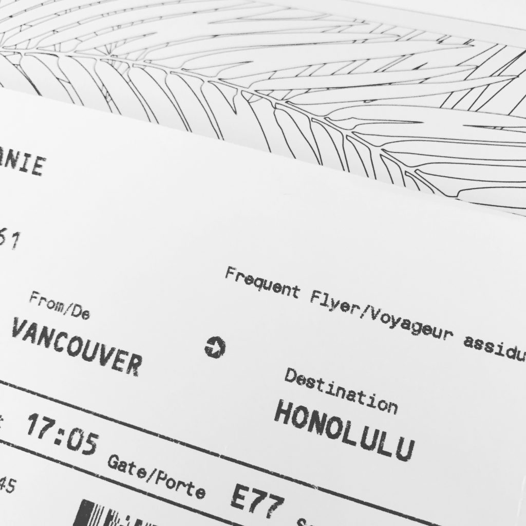 Vol Vancouver Honolulu Flight