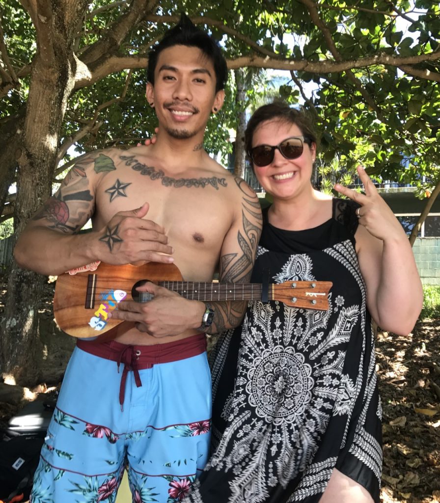 Rho le joueur de ukulele à Hawaii - Rho the ukulele player in Hawaii