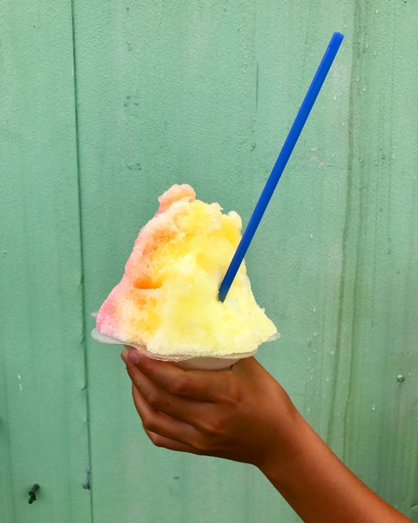 Comme un local shave ice Hawaii