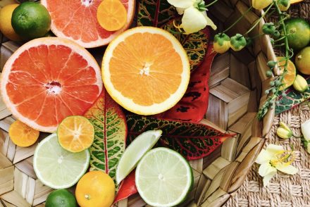 hawaii 50 shades citrus flatlay